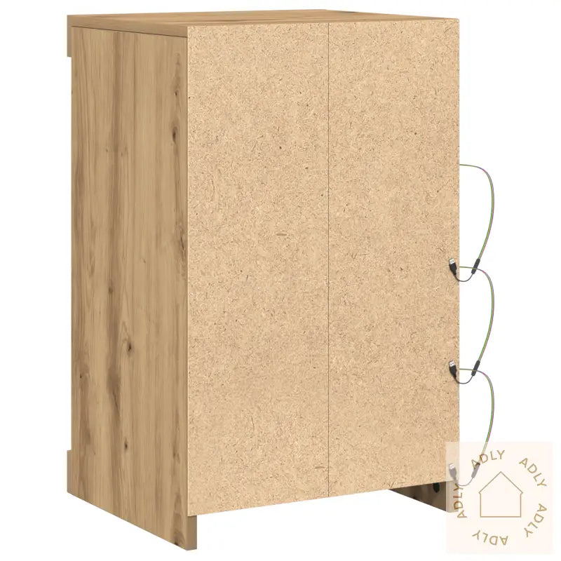 Sideboard Med Led-Lamper I Artisan Eik 41X37X67 Cm