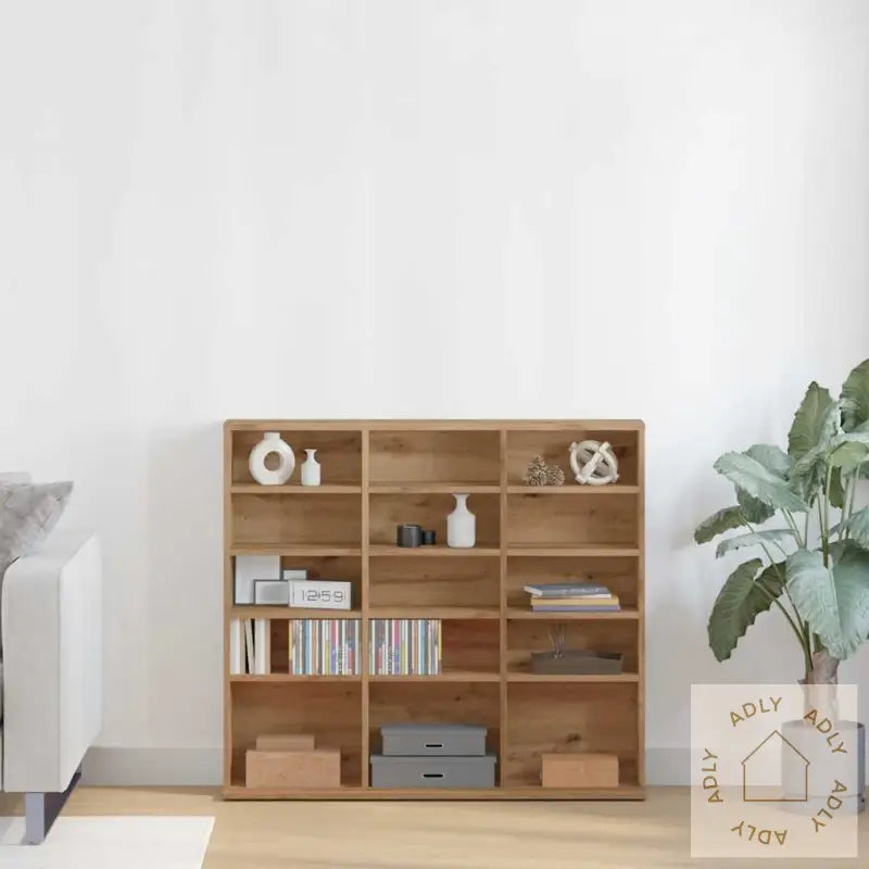 Cd-Skap Artisan Eik 100X23X89,5 Cm Konstruert Tre