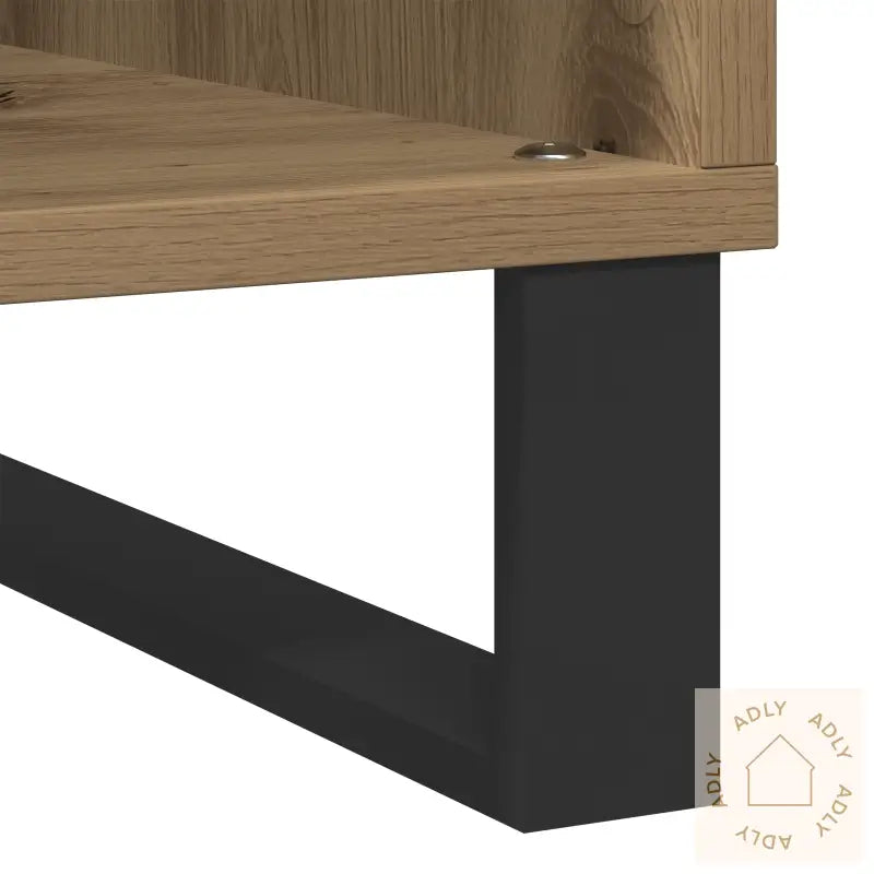 Record Cabinet Artisan Oak 100X38X48 Cm Konstruert Tre