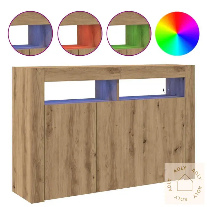 Sideboard Artisan Eik Konstruert Tre 116 X 30 X 75 Cm Sideboard