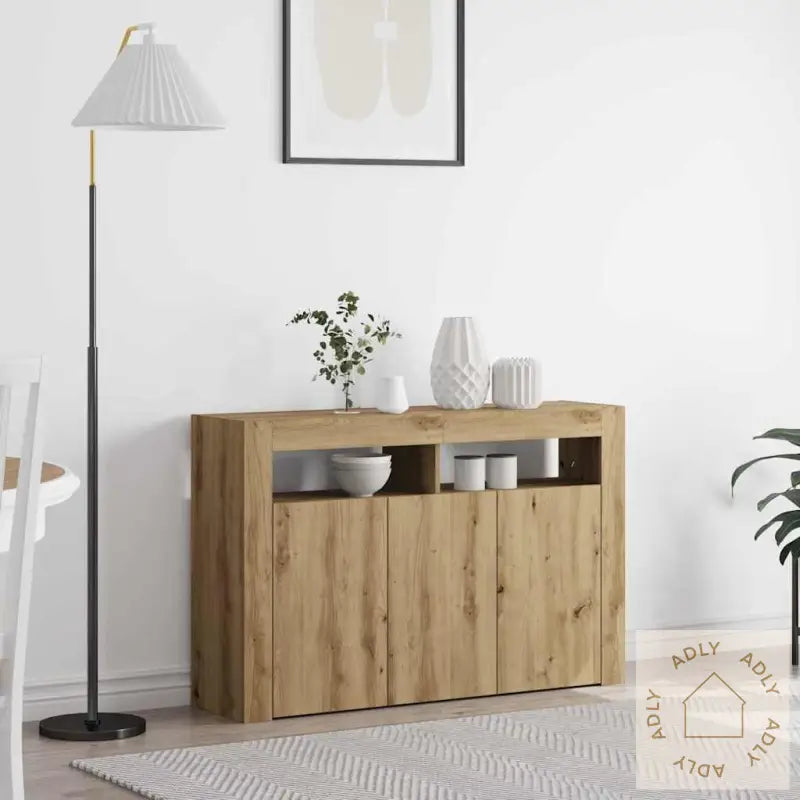 Sideboard Artisan Eik Konstruert Tre 116 X 30 X 75 Cm Sideboard