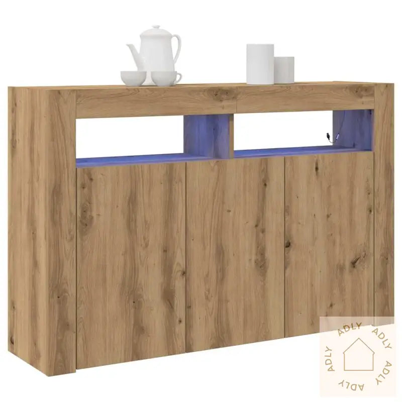 Sideboard Artisan Eik Konstruert Tre 116 X 30 X 75 Cm Sideboard