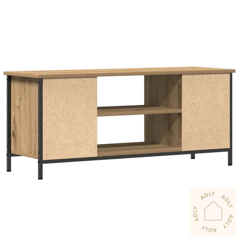 Tv-Benk Artisan Eik Konstruksjonsplate, Metall 102 X 35 X 45 Cm
