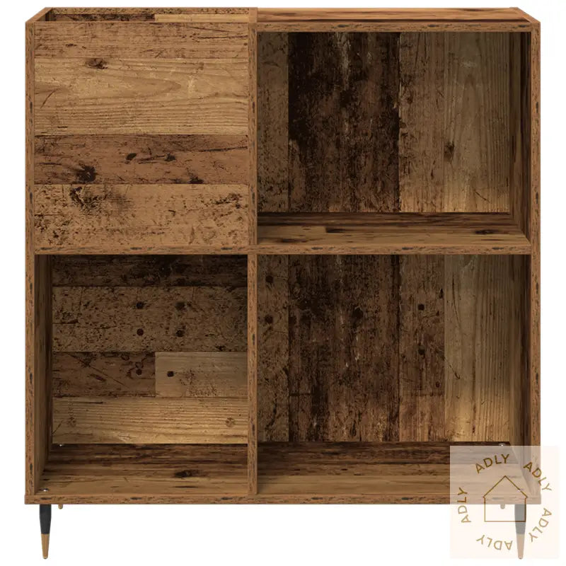Record Cabinet Artisan Oak 84,5X38X89 Cm Konstruert Tre
