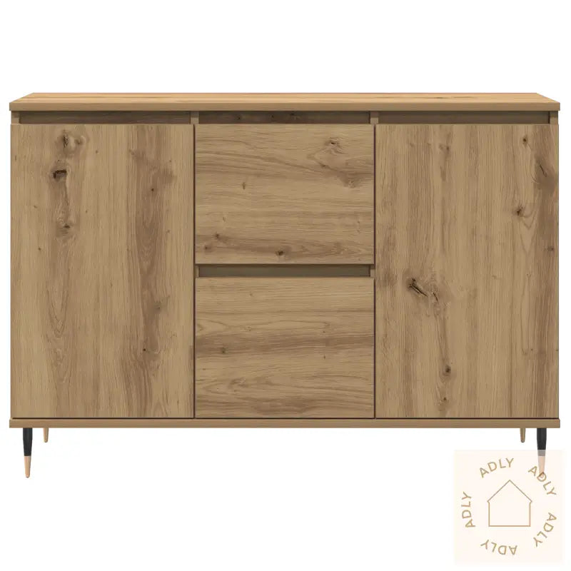 Sideboard Med Dører Og Skuffer I Artisan Eik 101,5X35X70 Cm