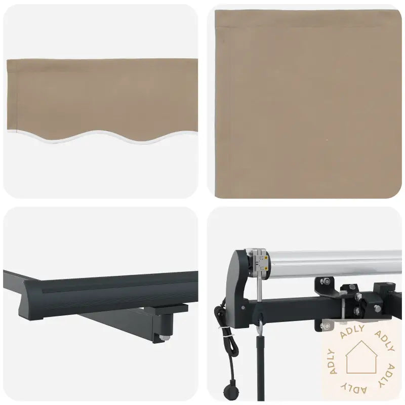 Automatisk Utrekkbar Markise Beige 450X350 Cm