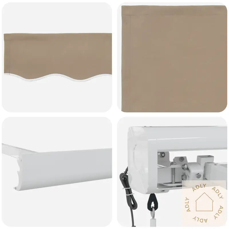 Automatisk Uttrekkbar Markise Beige 400X300 Cm