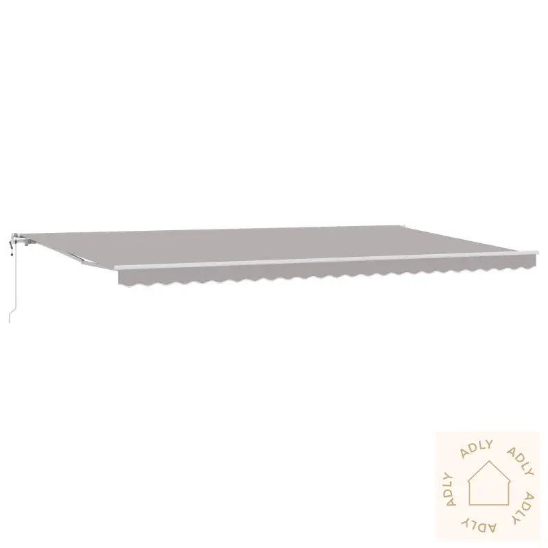 Automatisk Uttrekkbar Markise Lys Grå 600X300 Cm