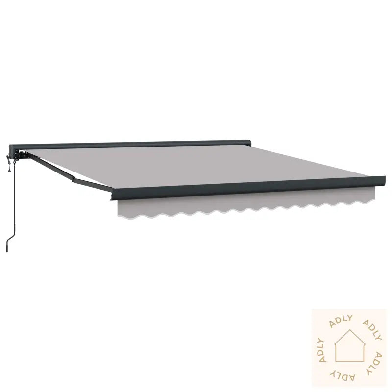 Automatisk Uttrekkbar Markise Lysegrå 300X250 Cm