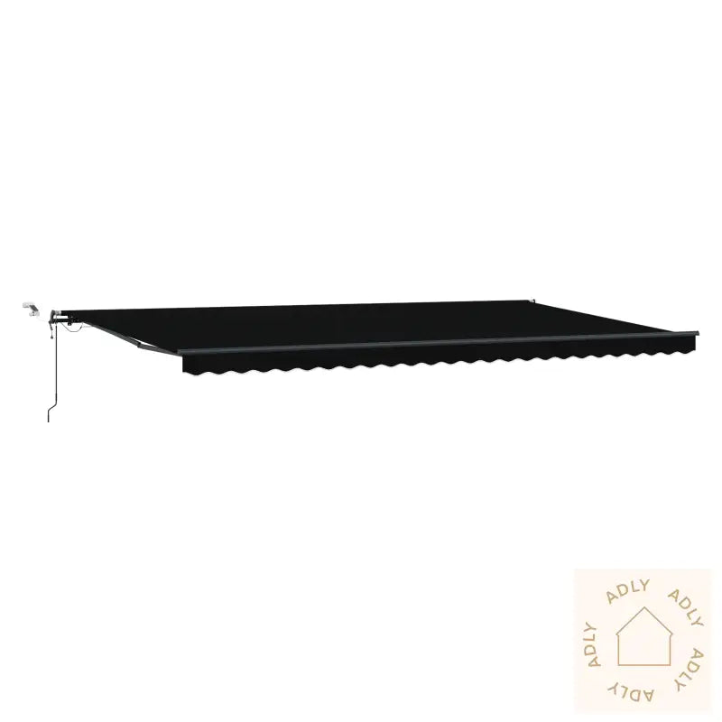 Automatisk Uttrekkbar Markise Med Led Svart 600X300 Cm