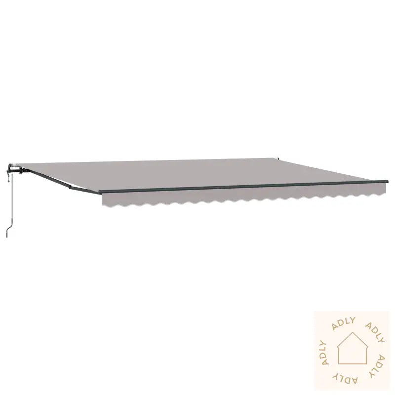 Automatisk Uttrekkbar Markise Lys Grå 500X300 Cm