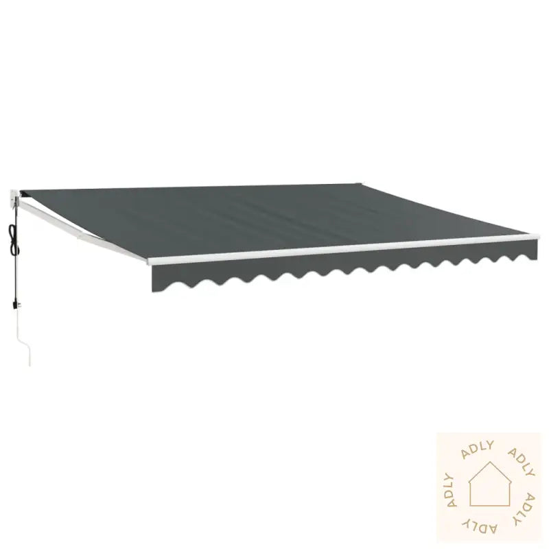 Automatisk Uttrekkbar Markise Antrasitt 4,5X3 M
