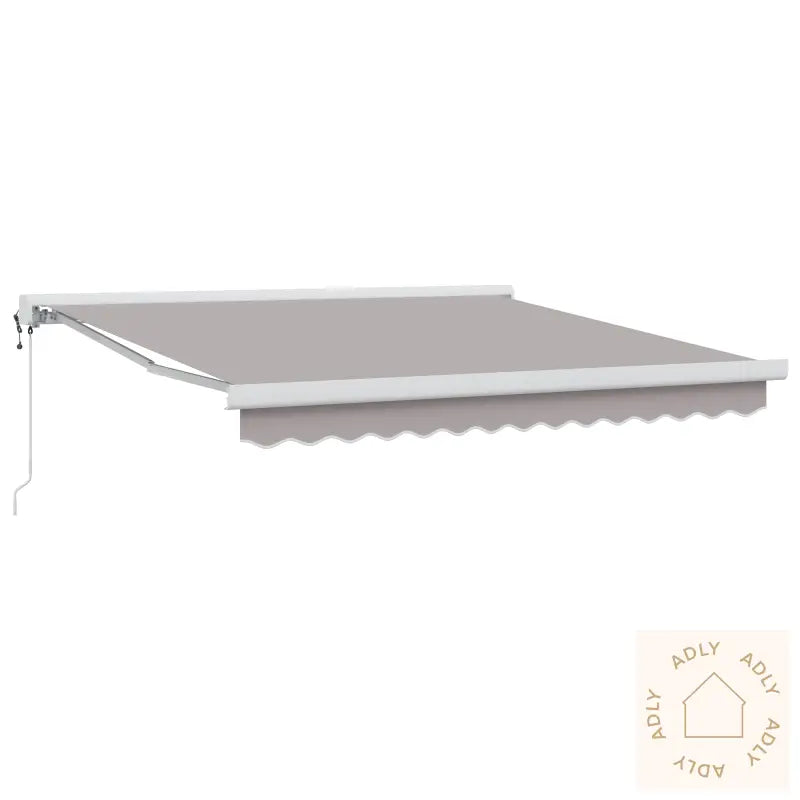 Automatisk Uttrekkbar Markise Lysegrå 300X250 Cm