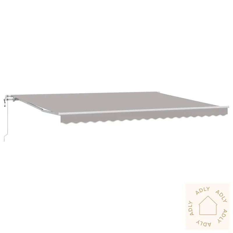 Automatisk Uttrekkbar Markise Lysegrå 450X350 Cm