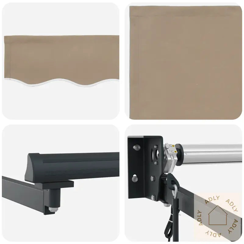 Automatisk Uttrekkbar Markise Beige 350X250 Cm