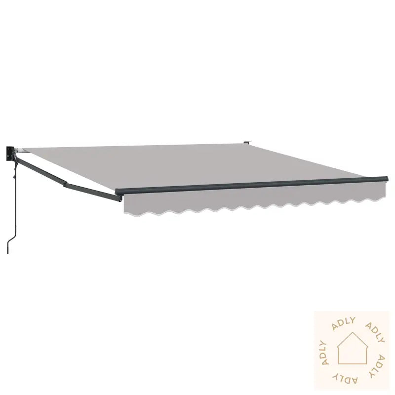 Automatisk Uttrekkbar Markise Lys Grå 350X250 Cm