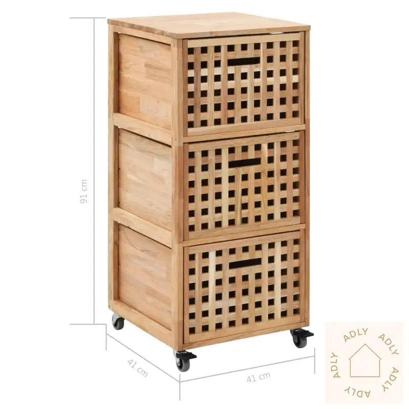 Baderomsskap 41X41X91 Cm Heltre Valnøtt