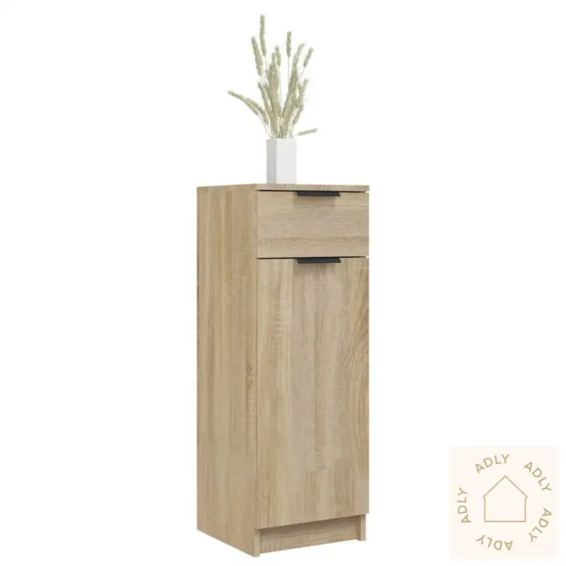 Baderomsskap Sonoma Eik 32X34X90 Cm Konstruert Tre
