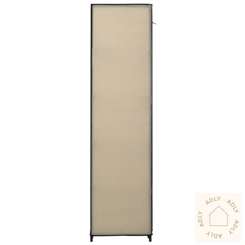 Garderobeskap Med Rom Og Stenger Krem 150X45X176 Cm Stoff