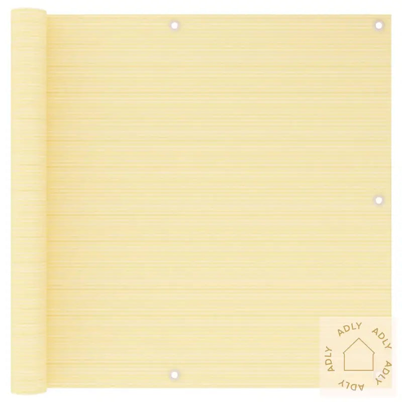 Balkongskjerm Beige 90X500 Cm Hdpe