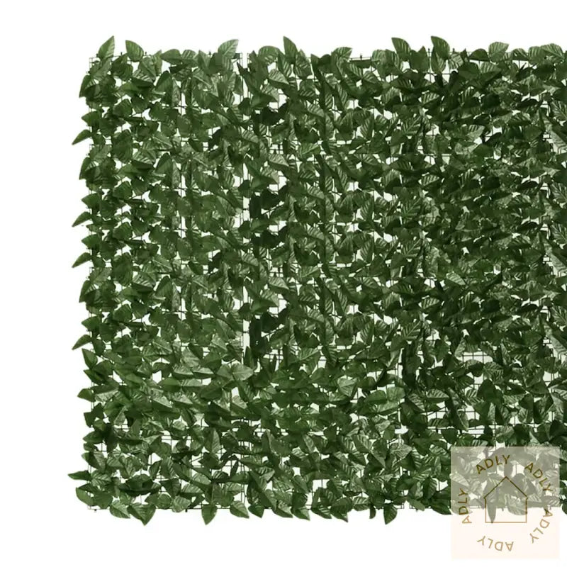 Balkongskjerm Med Mørkegrønne Blader 300X150 Cm