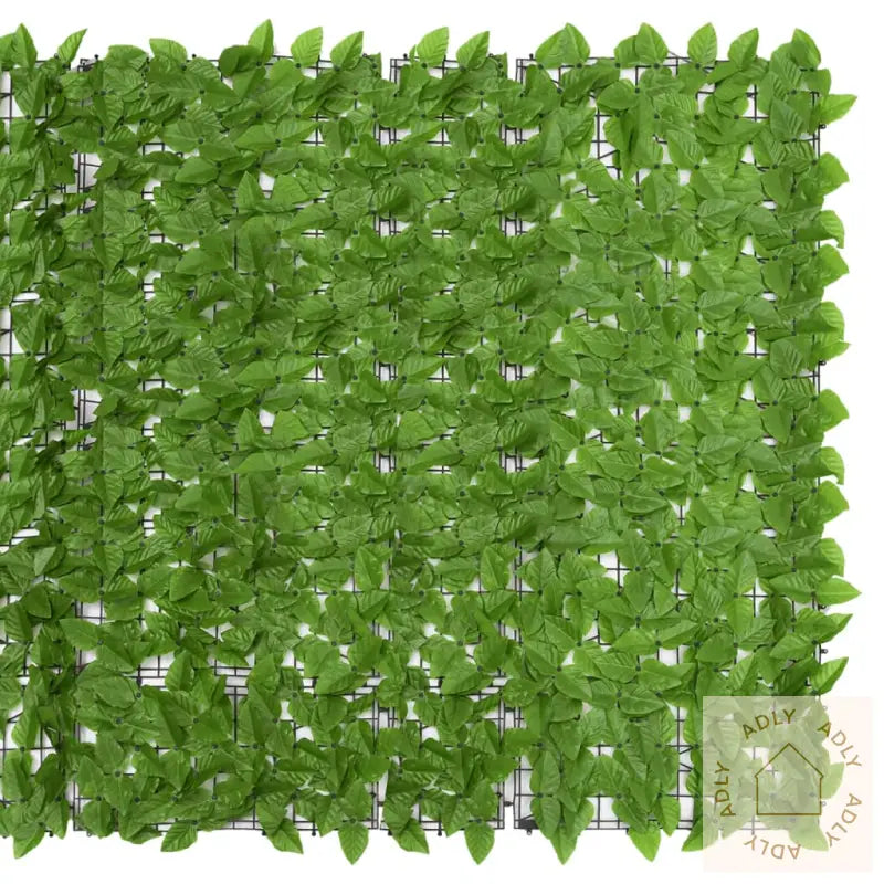 Balkongskjerm Med Grønne Blader 300X150 Cm