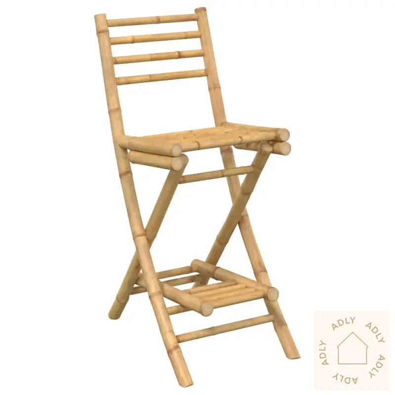 Utendørs Barkrakker Med Fotstøtter 2 Stk Sammenleggbar Bambus