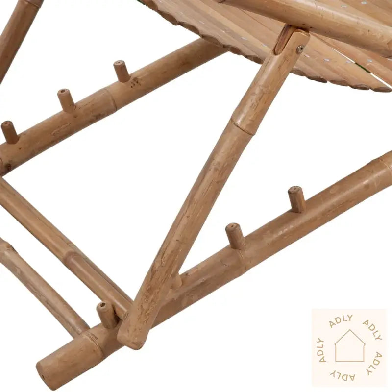 Utendørs Fluktstol Med Fotstøtte Bambus