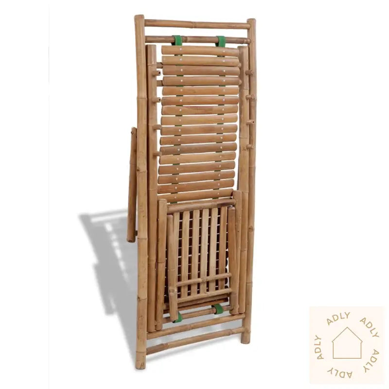 Utendørs Fluktstol Med Fotstøtte Bambus