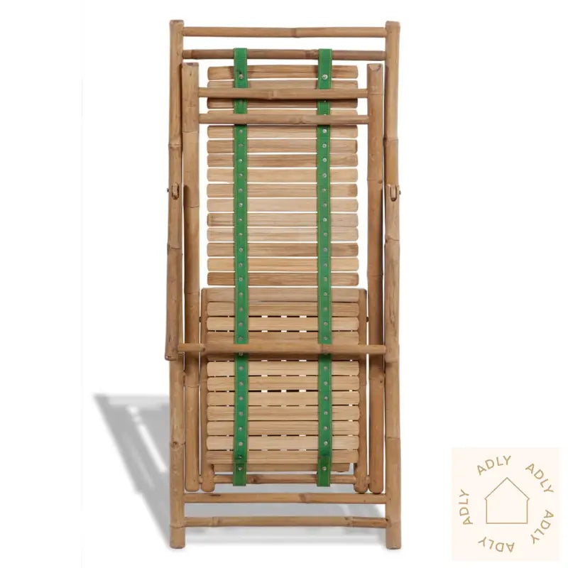 Utendørs Fluktstol Med Fotstøtte Bambus