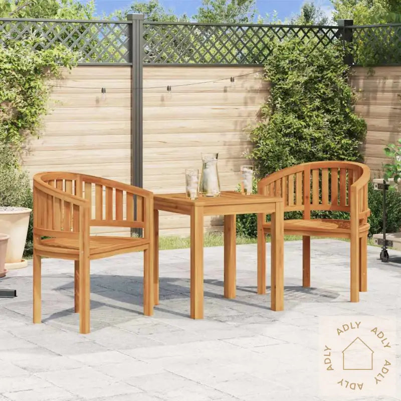 Stol Bananformet Heltre Teak