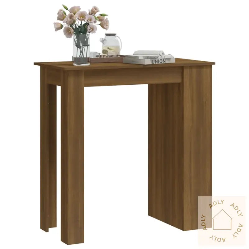 Barbord Med Oppbevaring Brun Eik 102X50X103,5 Cm Konstruert Tre
