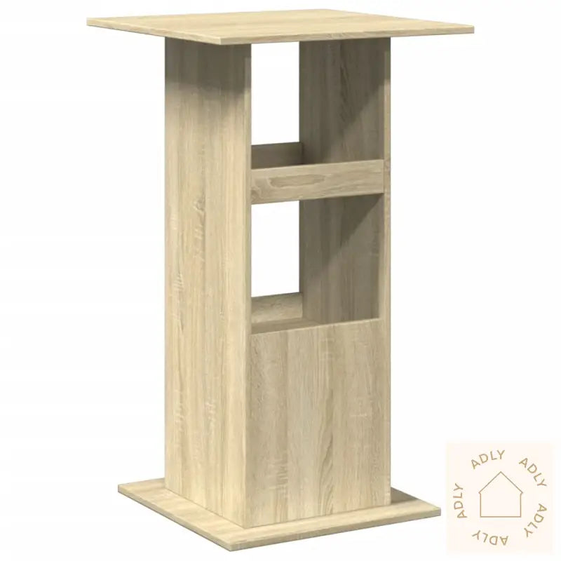 Barbord Med Oppbevaring Sonoma Eik 60X60X102 Cm Konstruert Tre