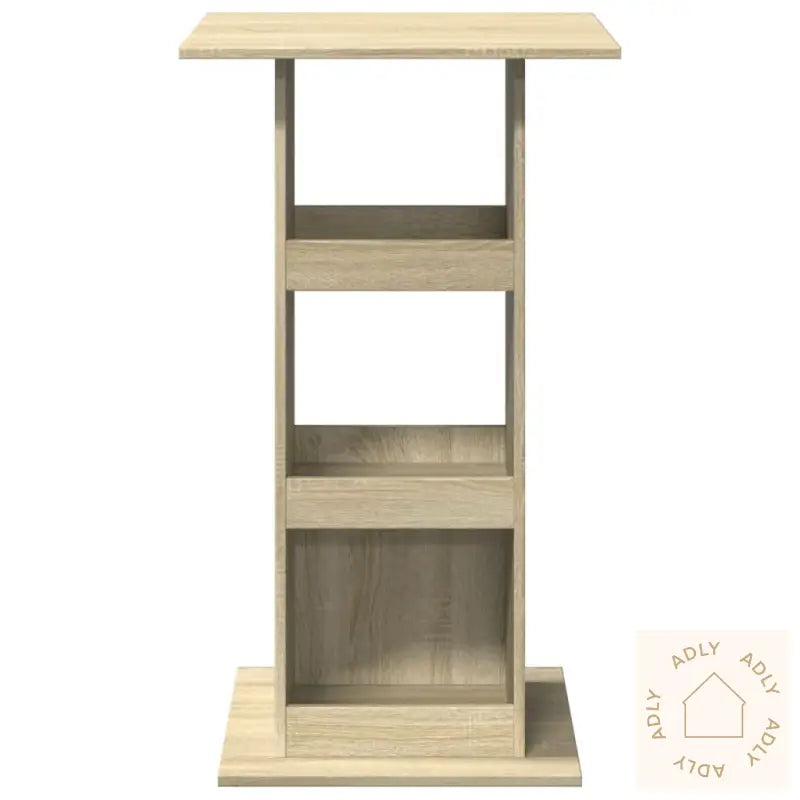 Barbord Med Oppbevaring Sonoma Eik 60X60X102 Cm Konstruert Tre