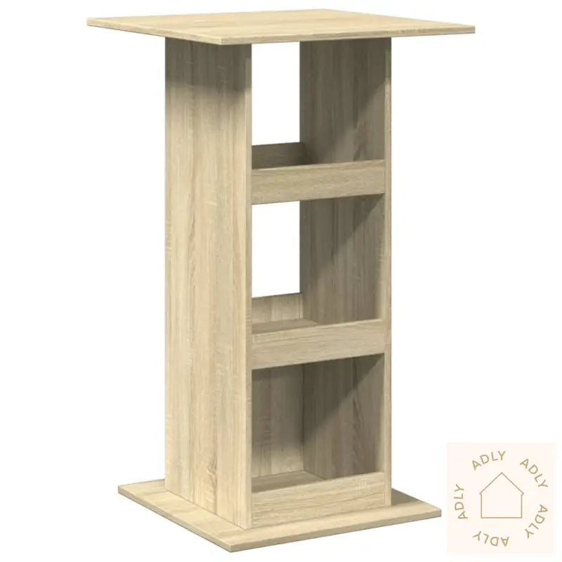 Barbord Med Oppbevaring Sonoma Eik 60X60X102 Cm Konstruert Tre