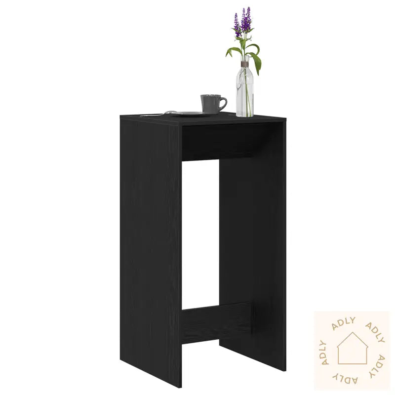 Barbord Svart Eik 51X50X103,5 Cm Konstruert Tre
