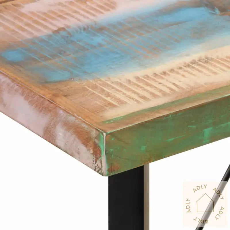 Barbord 150X70X107 Cm Gjenvunnet Heltre Og Jern