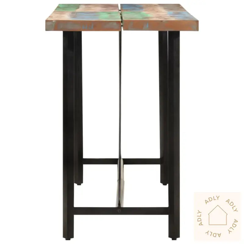 Barbord 150X70X107 Cm Gjenvunnet Heltre Og Jern