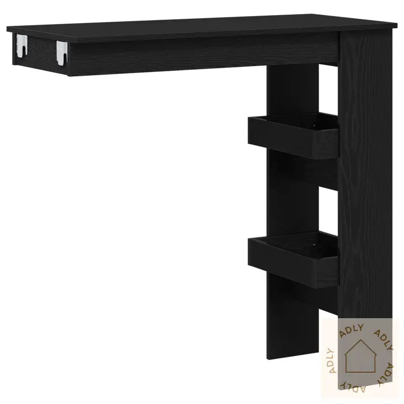 Barbord - Svart Eik - 102X55X103.5 Cm - Laget Av Konstruert Tre