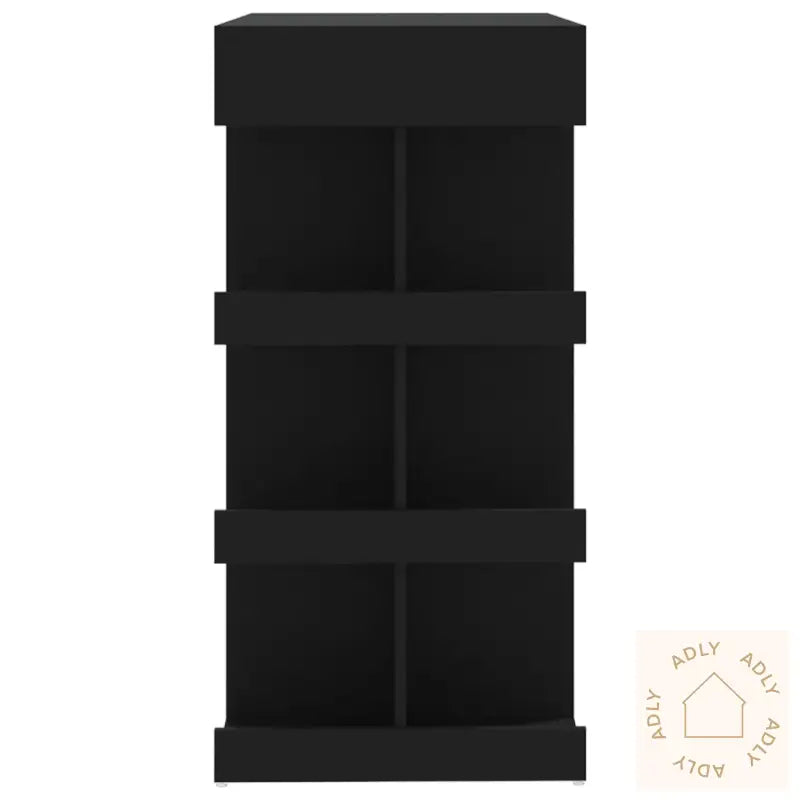 Barbord Med Oppbevaring Svart 100X50X101,5 Cm Konstruert Tre