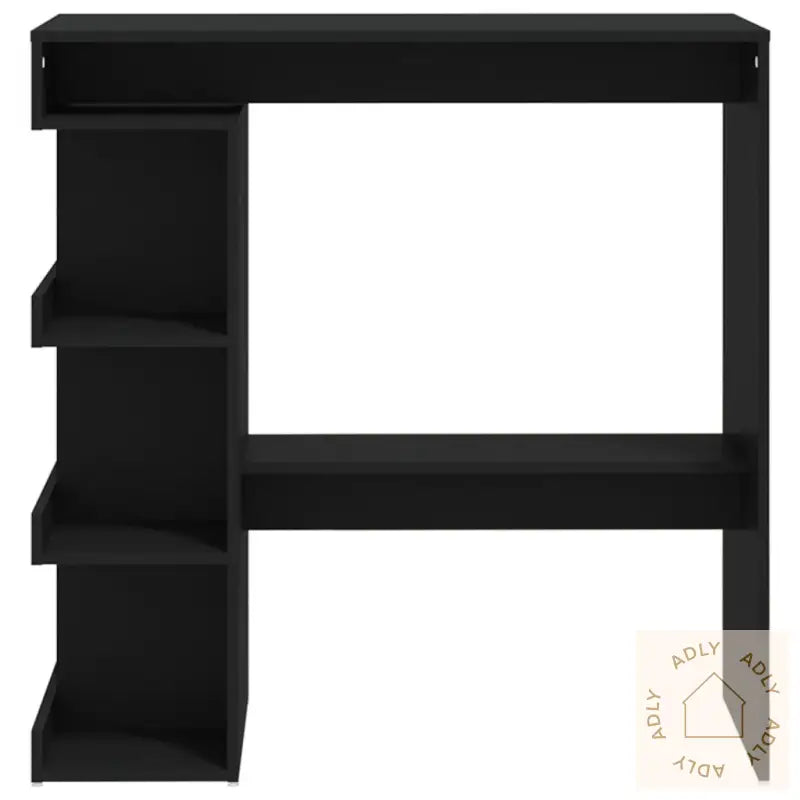 Barbord Med Oppbevaring Svart 100X50X101,5 Cm Konstruert Tre