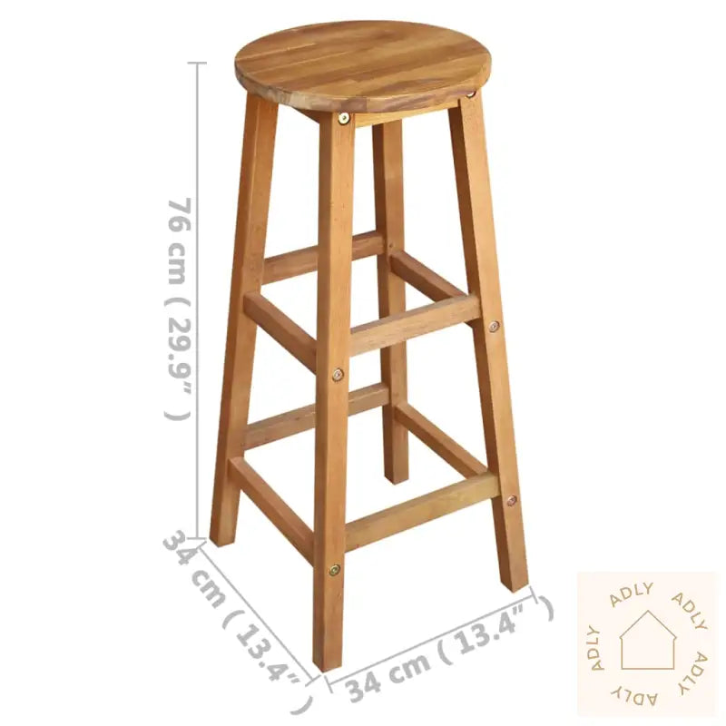 Barstoler 2 Stk Heltre Akasie