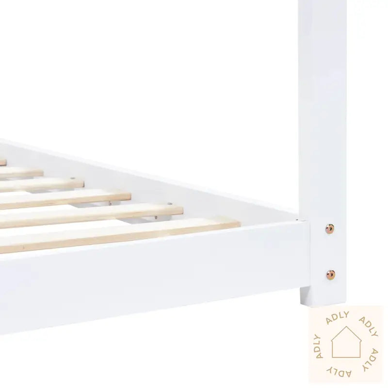 Sengeramme For Barn Heltre Furu Hvit 90X200 Cm