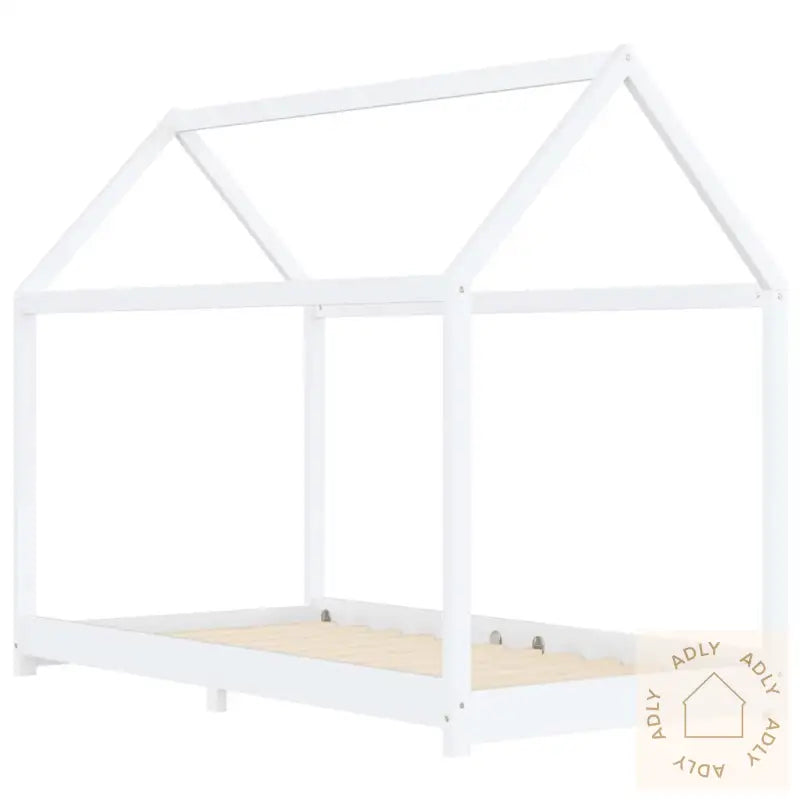 Sengeramme For Barn Heltre Furu Hvit 90X200 Cm