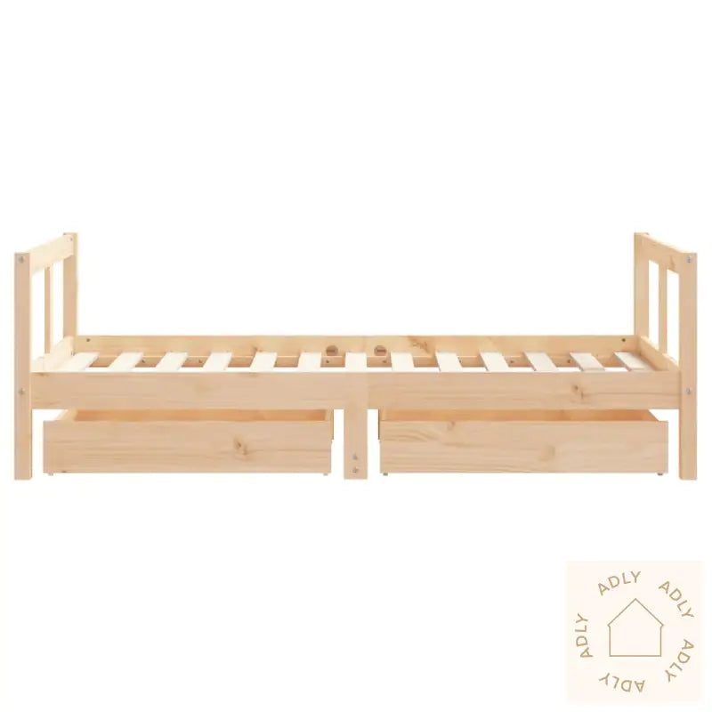 Barnesengeramme Med Skuffer 80X160 Cm Heltre Furu