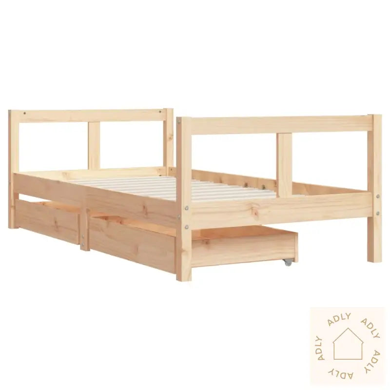 Barnesengeramme Med Skuffer 80X160 Cm Heltre Furu