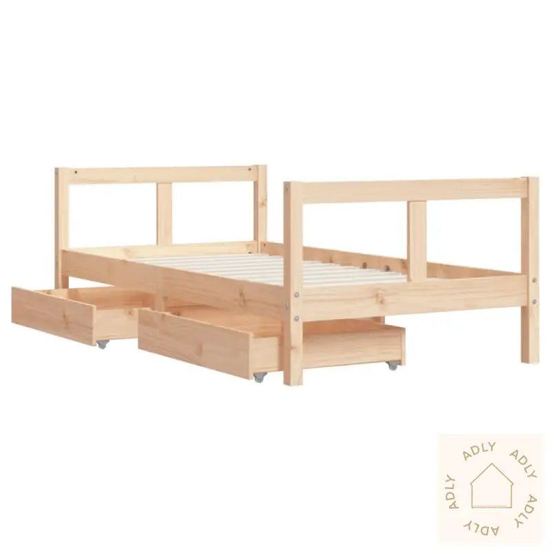 Barnesengeramme Med Skuffer 80X160 Cm Heltre Furu