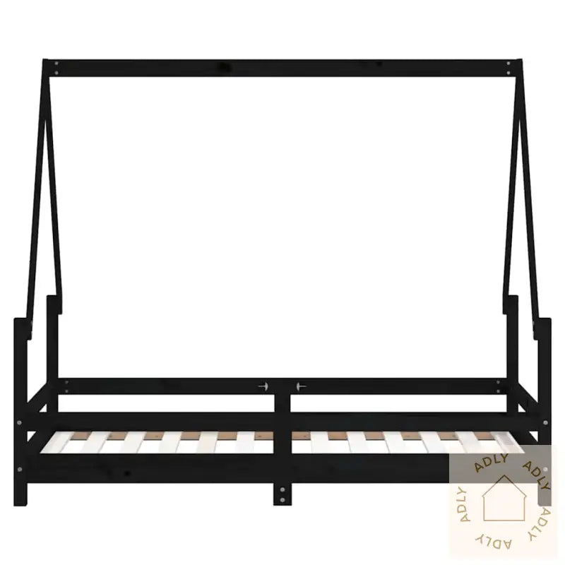 Barnesengeramme Svart 80X160 Cm Heltre Furu