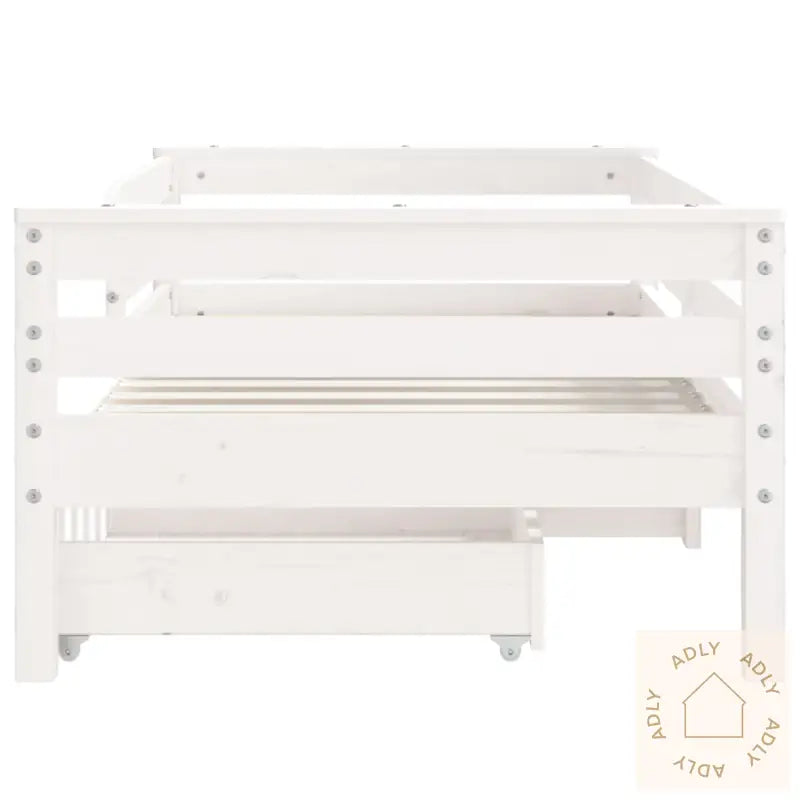 Barnesengeramme Med Skuffer Hvit 70X140 Cm Heltre Furu