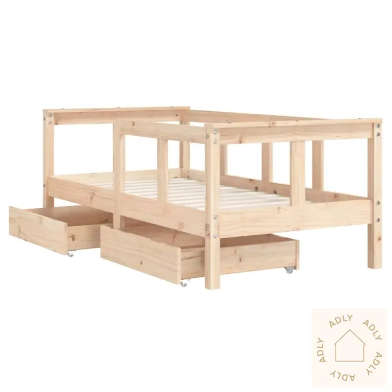 Barnesengeramme Med Skuffer 70X140 Cm Heltre Furu